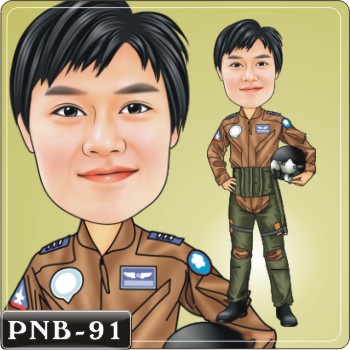 戰鬥機服人像Q版漫畫PNB-91